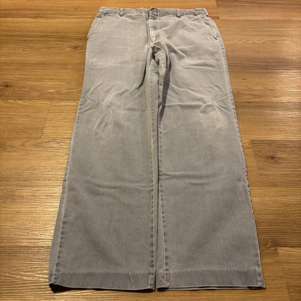 VTG 90s American Eagle Chinos Mens 33x30 Made In USA Faded Light Blue Distressed